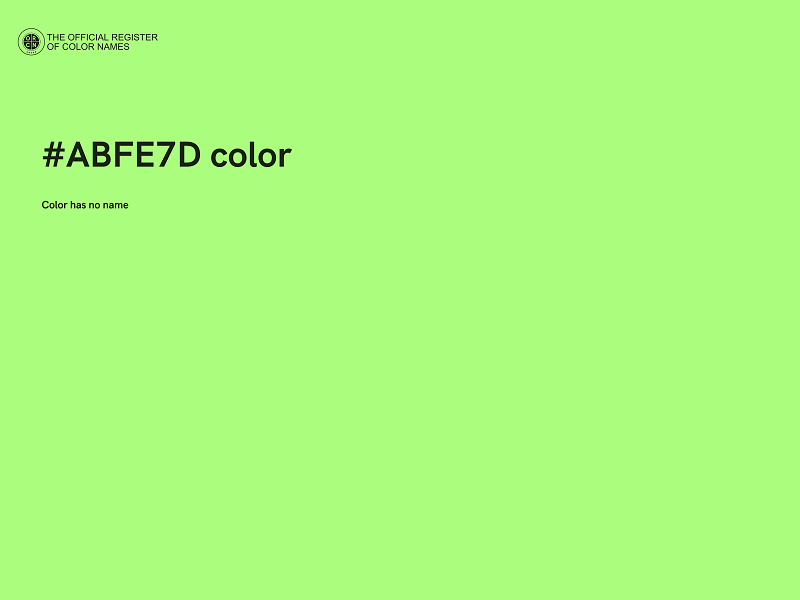 #ABFE7D color image