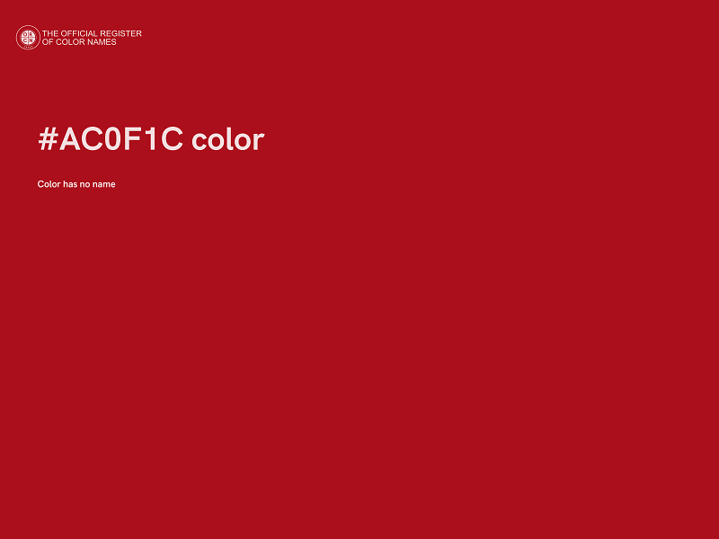 #AC0F1C color image