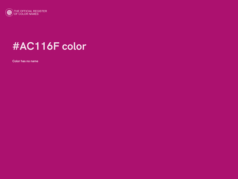 #AC116F color image