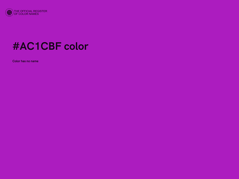 #AC1CBF color image