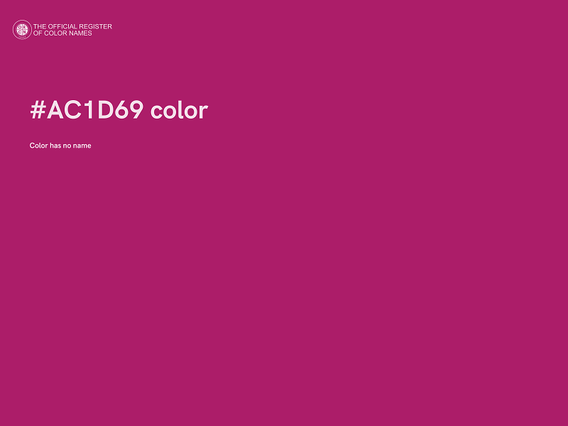 #AC1D69 color image