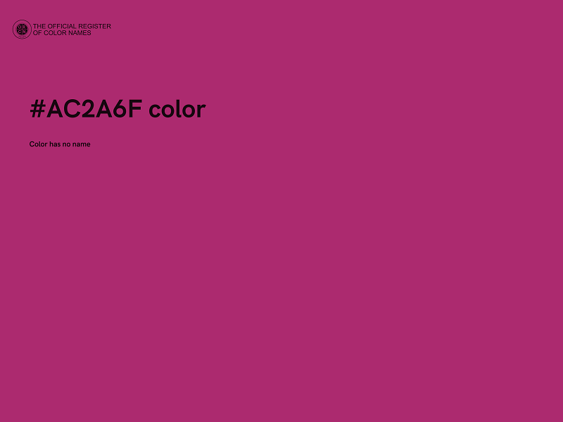 #AC2A6F color image