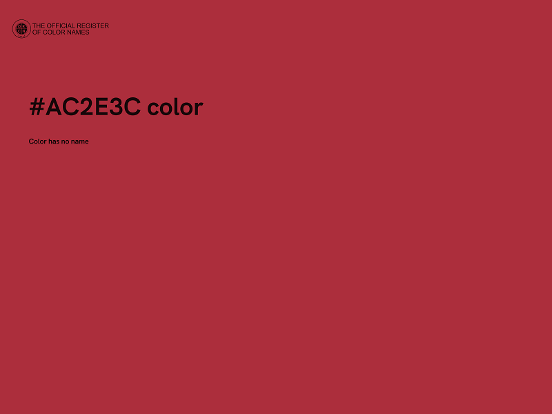 #AC2E3C color image