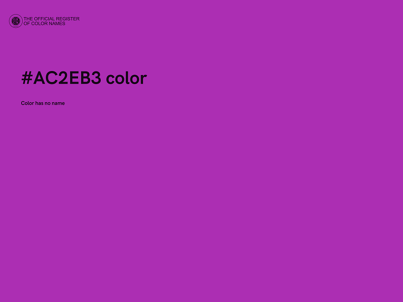 #AC2EB3 color image