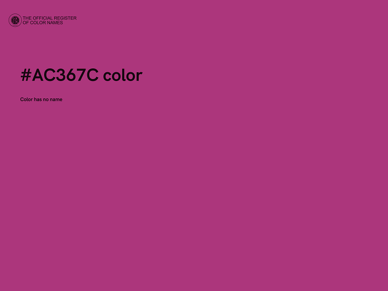 #AC367C color image