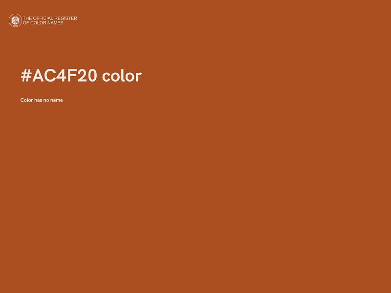 #AC4F20 color image