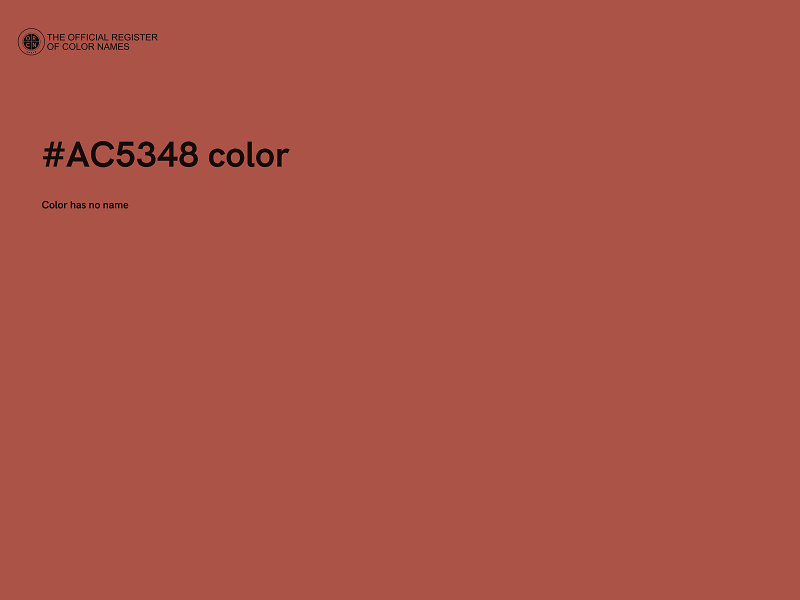 #AC5348 color image