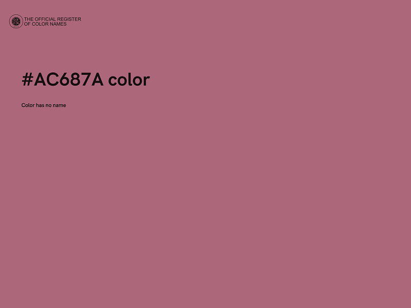 #AC687A color image