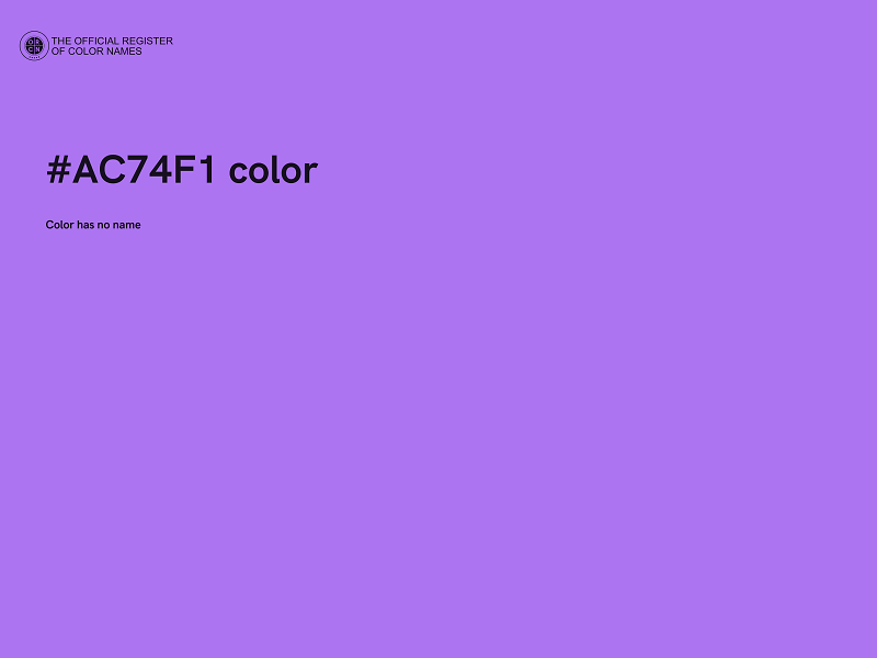 #AC74F1 color image