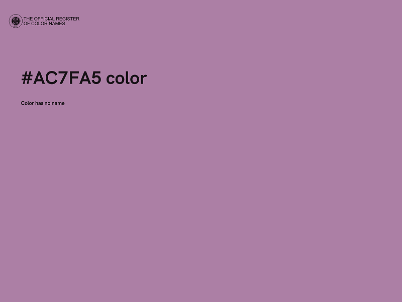 #AC7FA5 color image