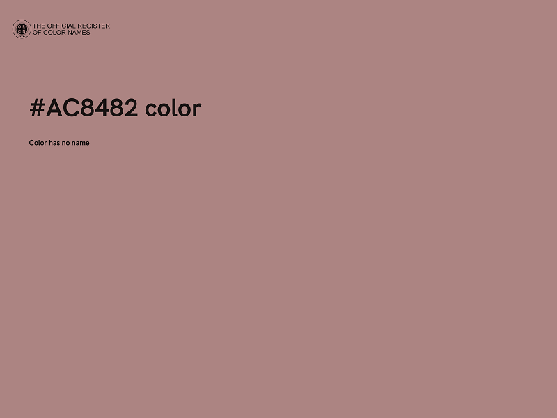 #AC8482 color image