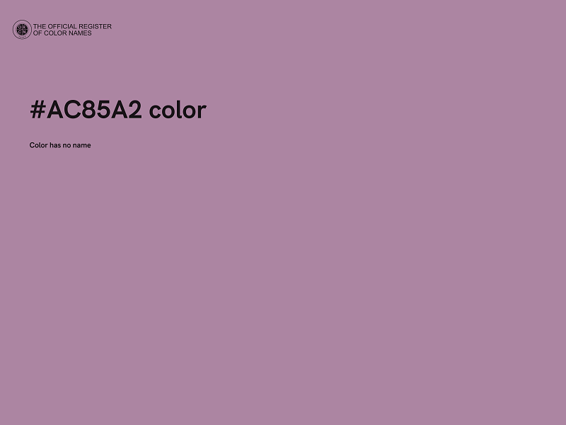 #AC85A2 color image