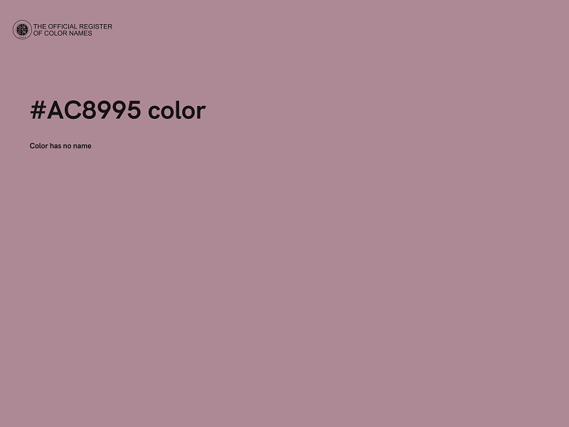 #AC8995 color image