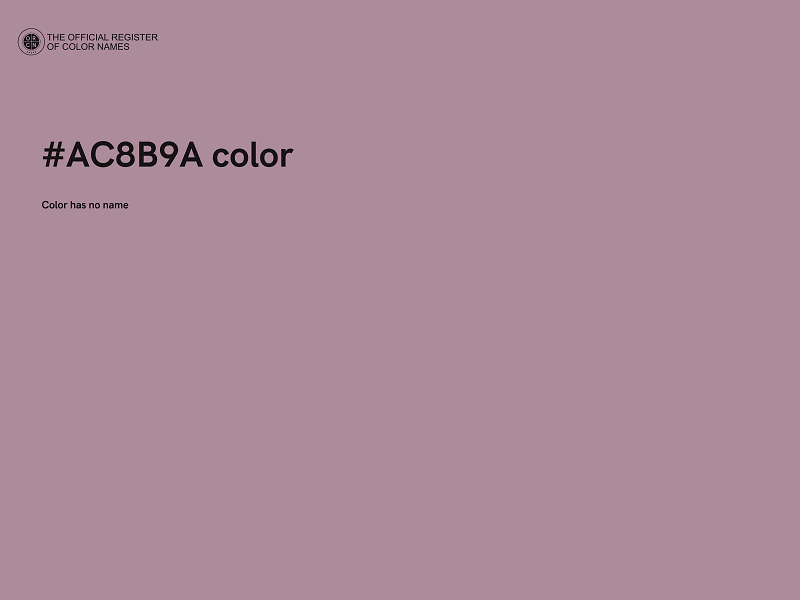 #AC8B9A color image