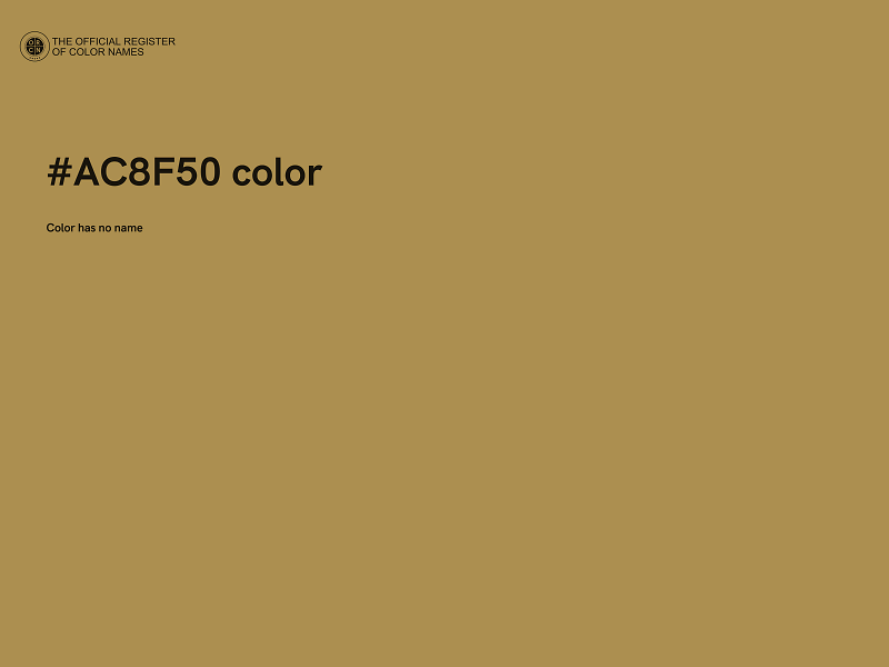 #AC8F50 color image