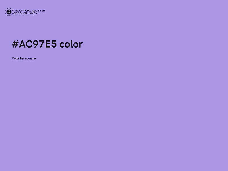 #AC97E5 color image