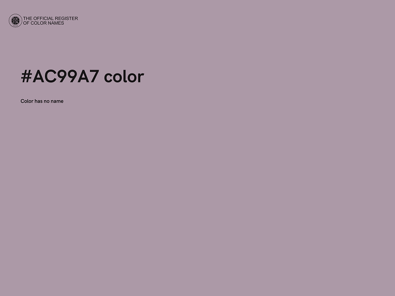 #AC99A7 color image