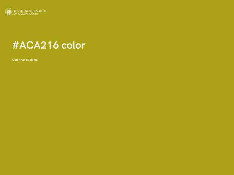 #ACA216 color image