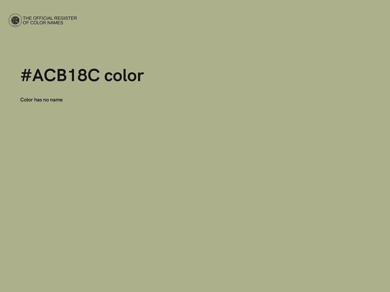 #ACB18C color image