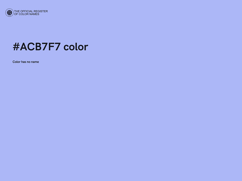 #ACB7F7 color image