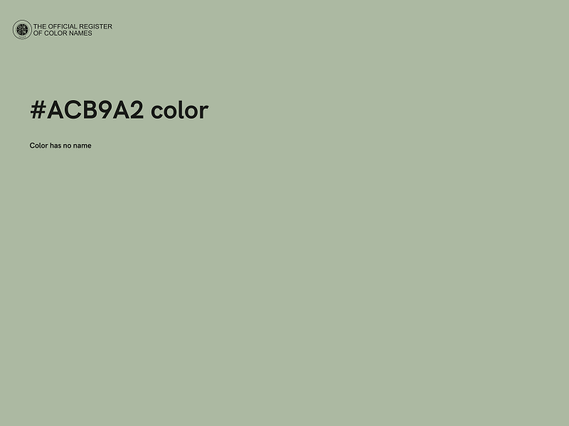 #ACB9A2 color image