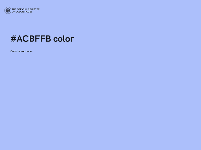 #ACBFFB color image