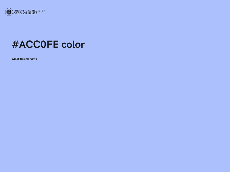 #ACC0FE color image