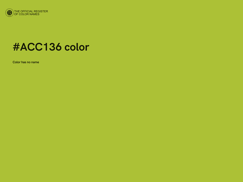 #ACC136 color image