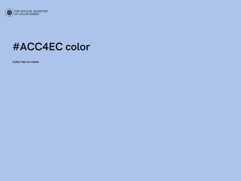 #ACC4EC color image