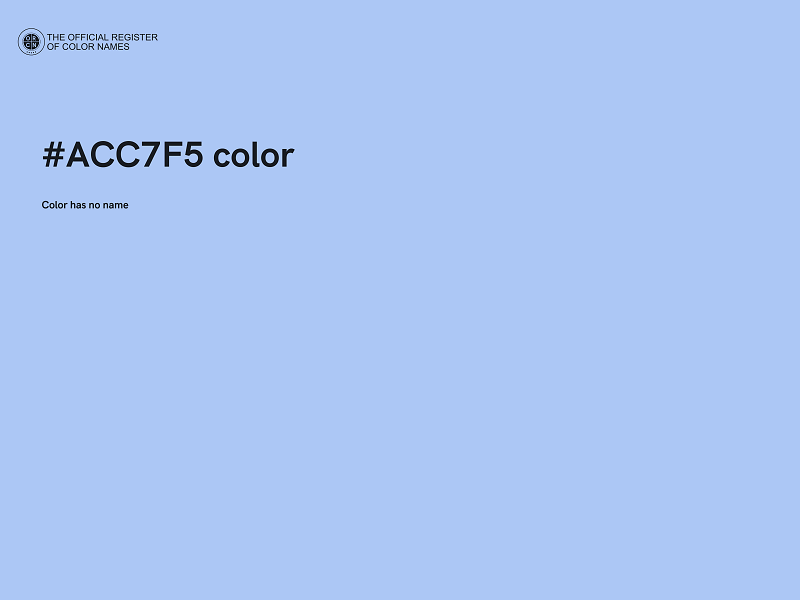 #ACC7F5 color image