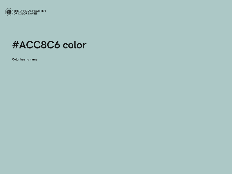 #ACC8C6 color image