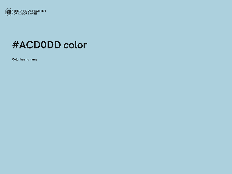 #ACD0DD color image