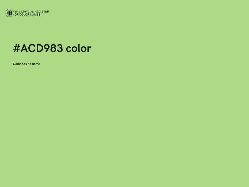 #ACD983 color image