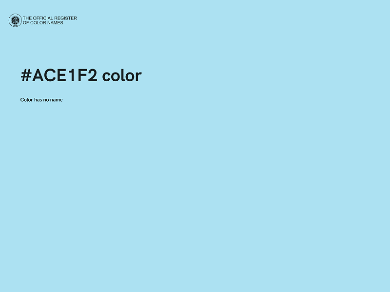 #ACE1F2 color image