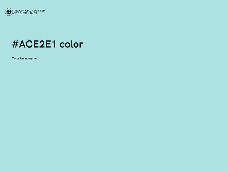 #ACE2E1 color image