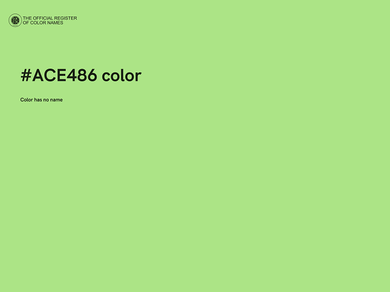 #ACE486 color image