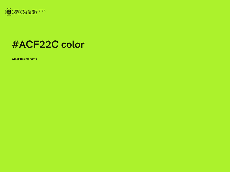 #ACF22C color image