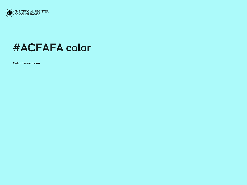 #ACFAFA color image