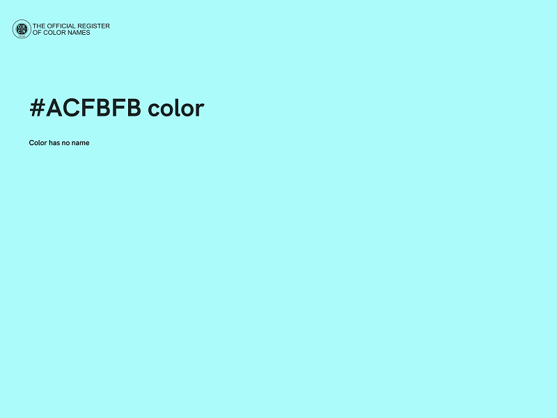 #ACFBFB color image