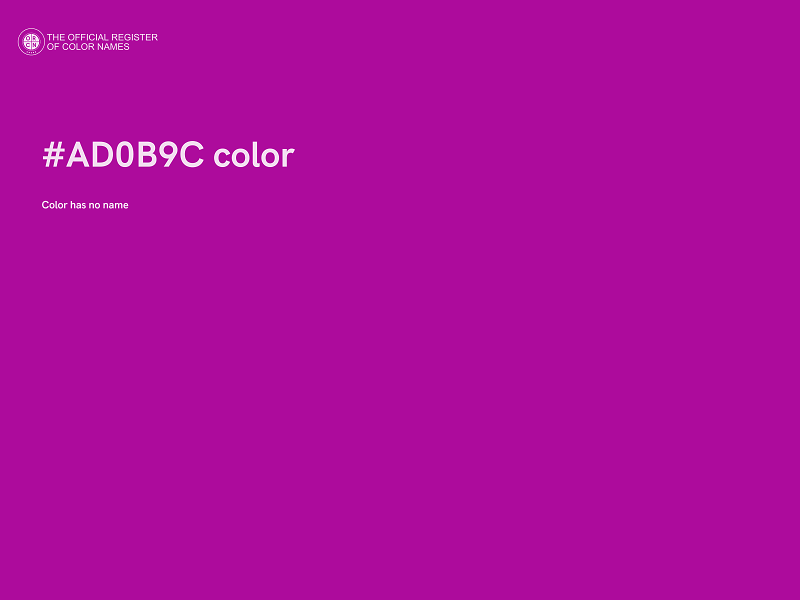 #AD0B9C color image