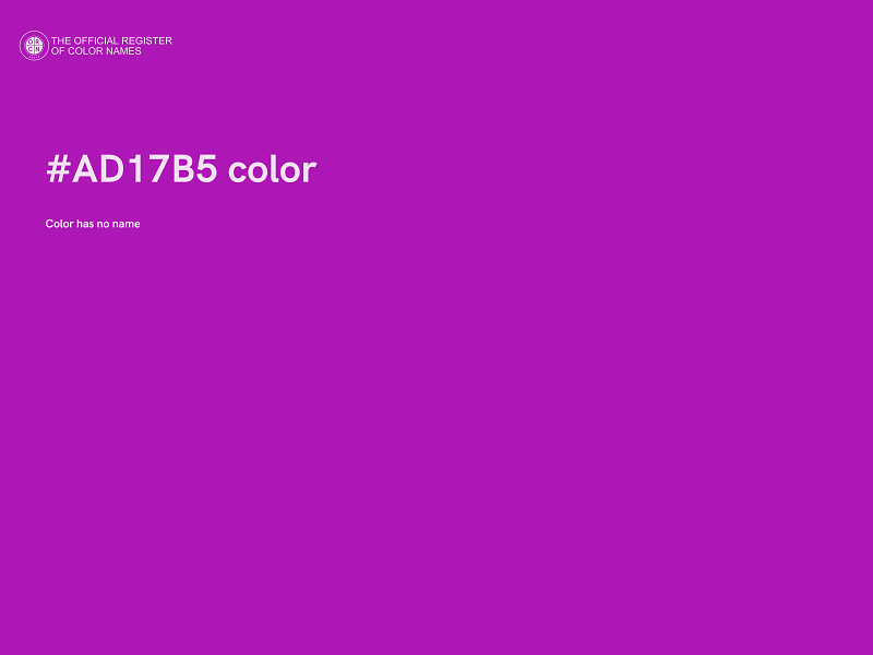 #AD17B5 color image