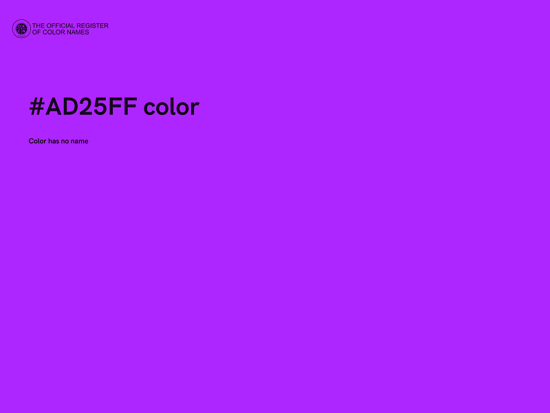 #AD25FF color image