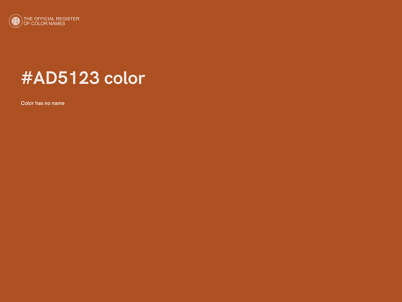 #AD5123 color image