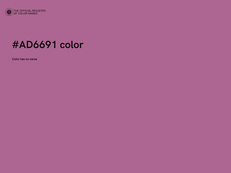 #AD6691 color image