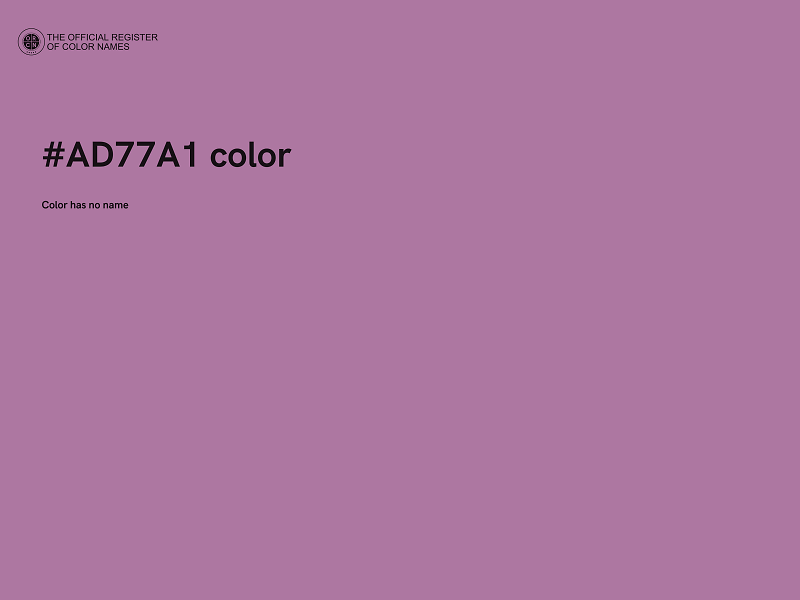 #AD77A1 color image