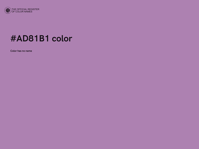 #AD81B1 color image