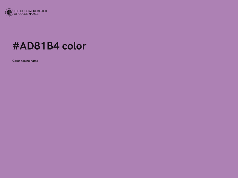 #AD81B4 color image