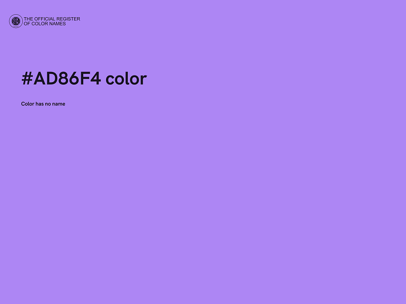 #AD86F4 color image