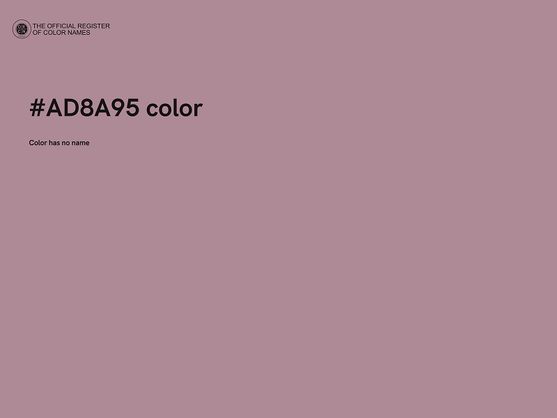 #AD8A95 color image