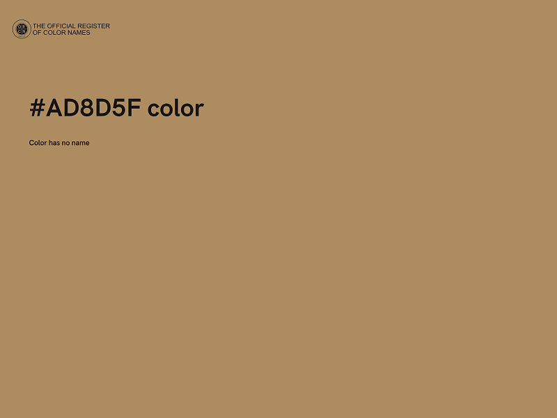 #AD8D5F color image